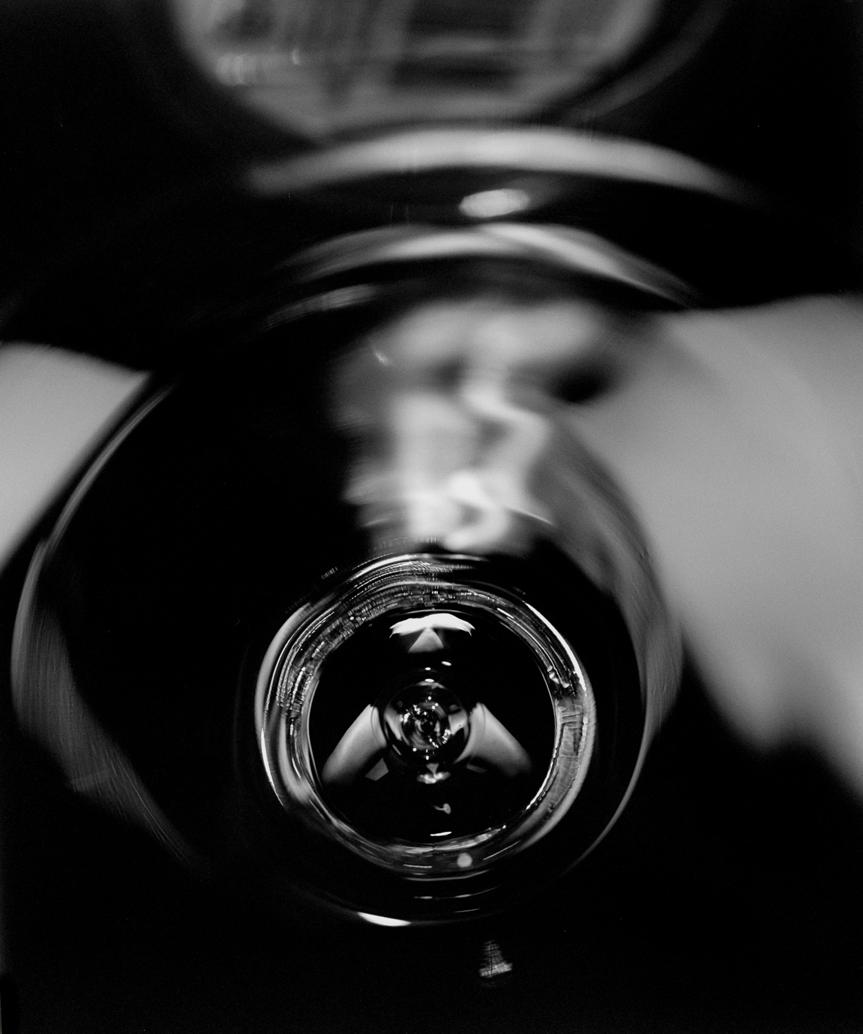Black and white nudes, fine art photography, nude art prints, bw fine art, refraction, reflection, in glass, female, martini glass