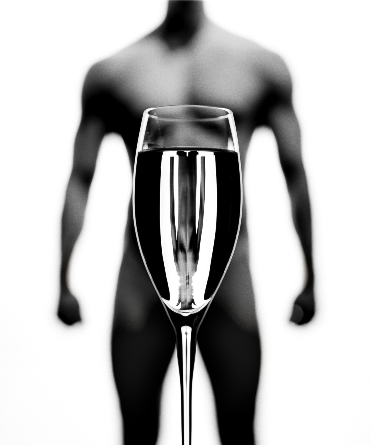 Black and white nudes, fine art photography, nude art prints, bw fine art, refraction, reflection, in glass, male
